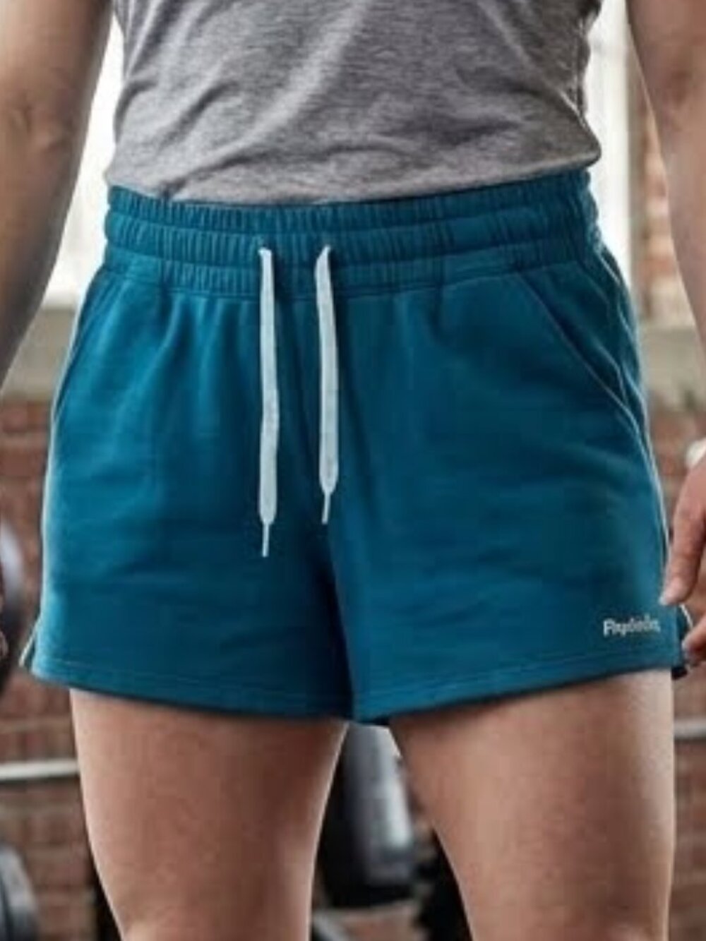 Reebok Teal Elastic Waist Athletic‎ Shorts Size XXL